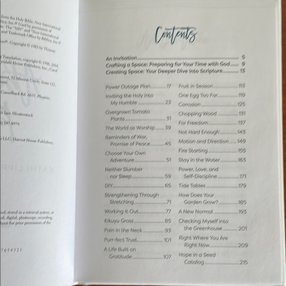 Kathi Lipp, An Abundant Place, Devotional Hardcover Book with Floral Design - Picture 3 of 5